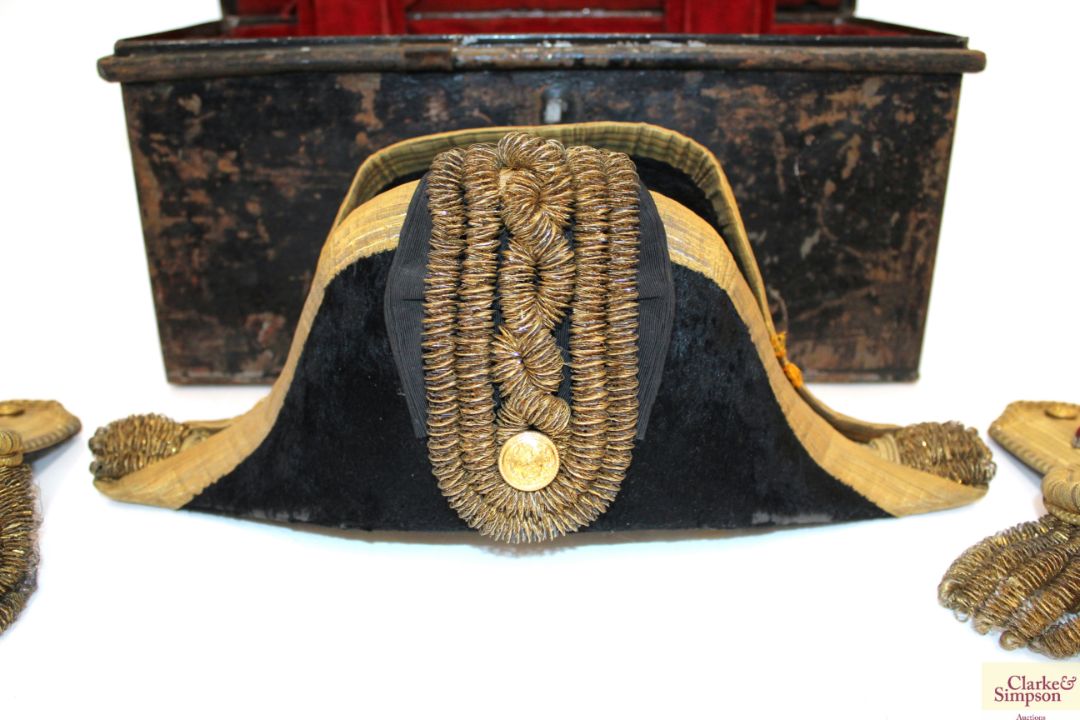 An early 20th Century Naval bicorn hat by Gieves L - Image 2 of 20