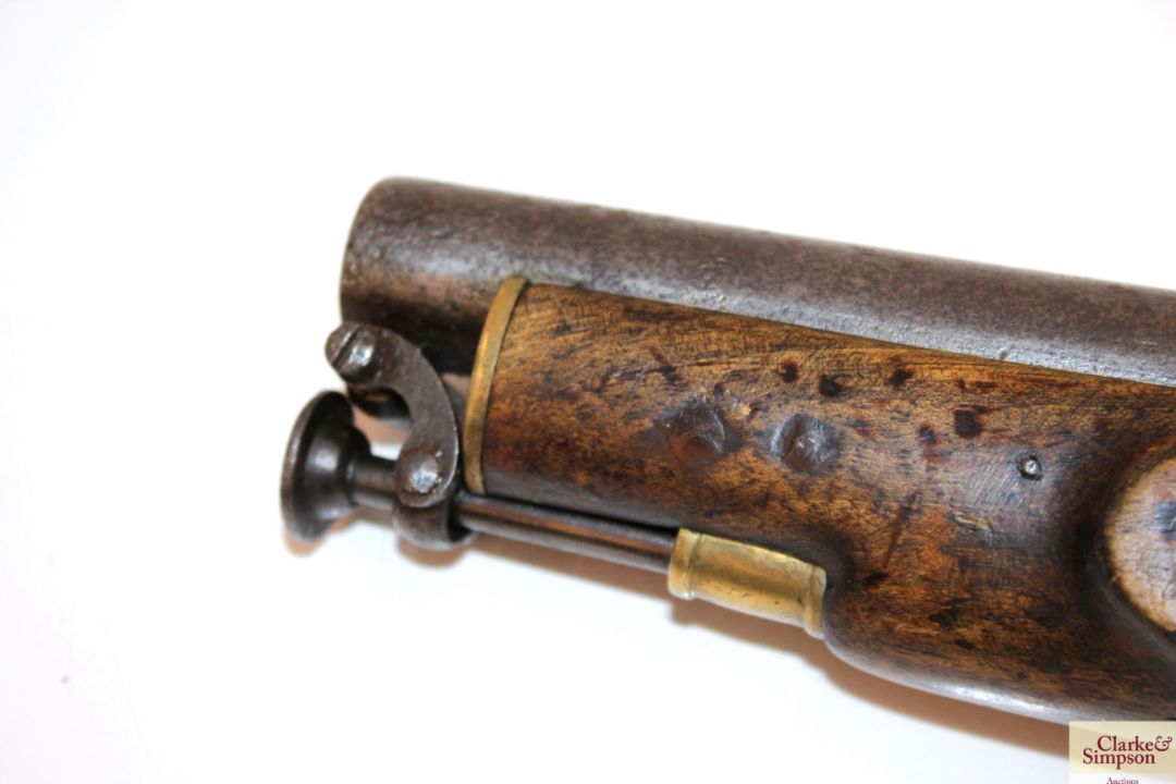 A pair of 1842 model percussion coast guard pistol - Image 7 of 21