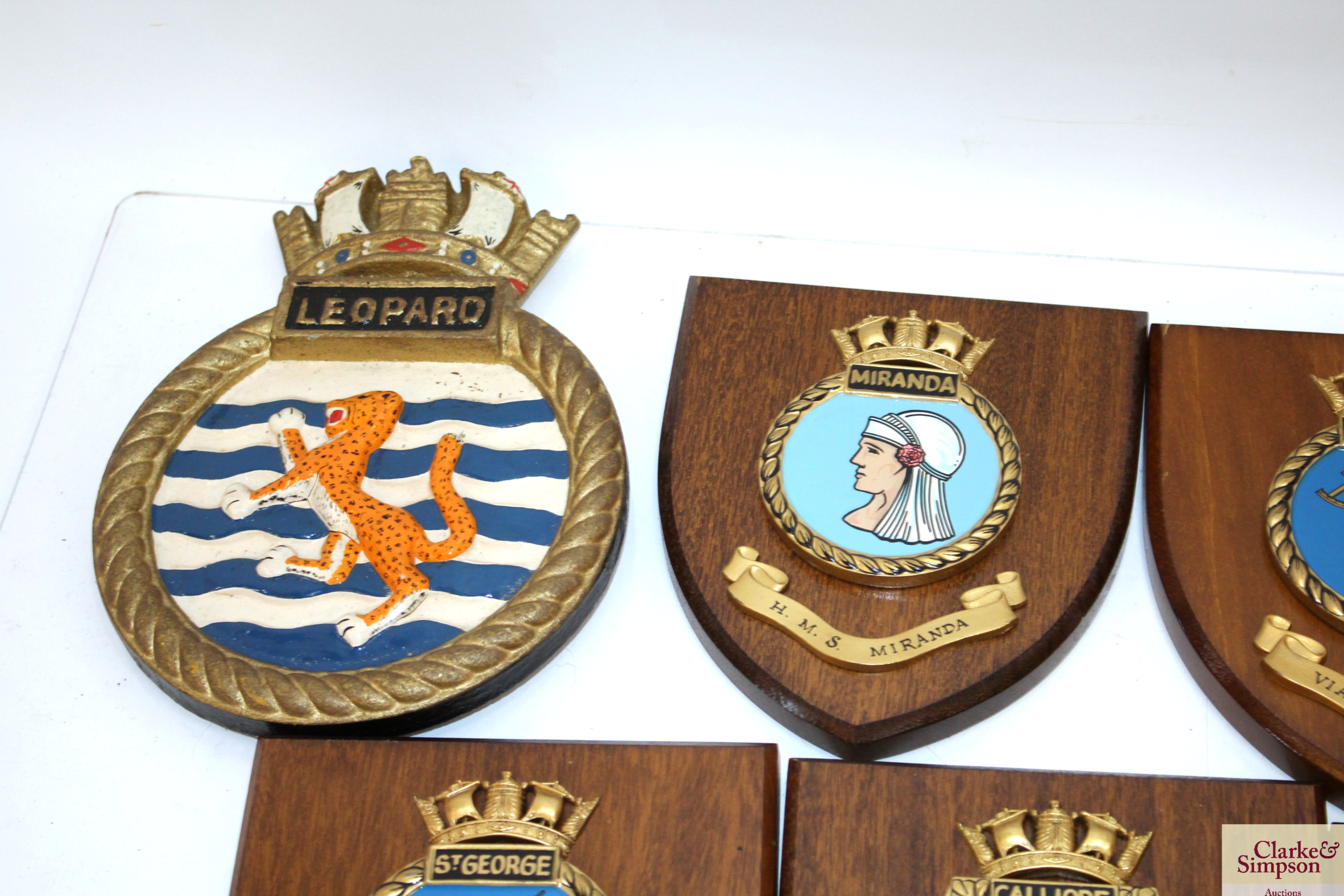 Twenty various Naval interest plaques - Image 2 of 12