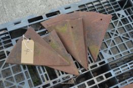 6x Ransomes YL plough points.