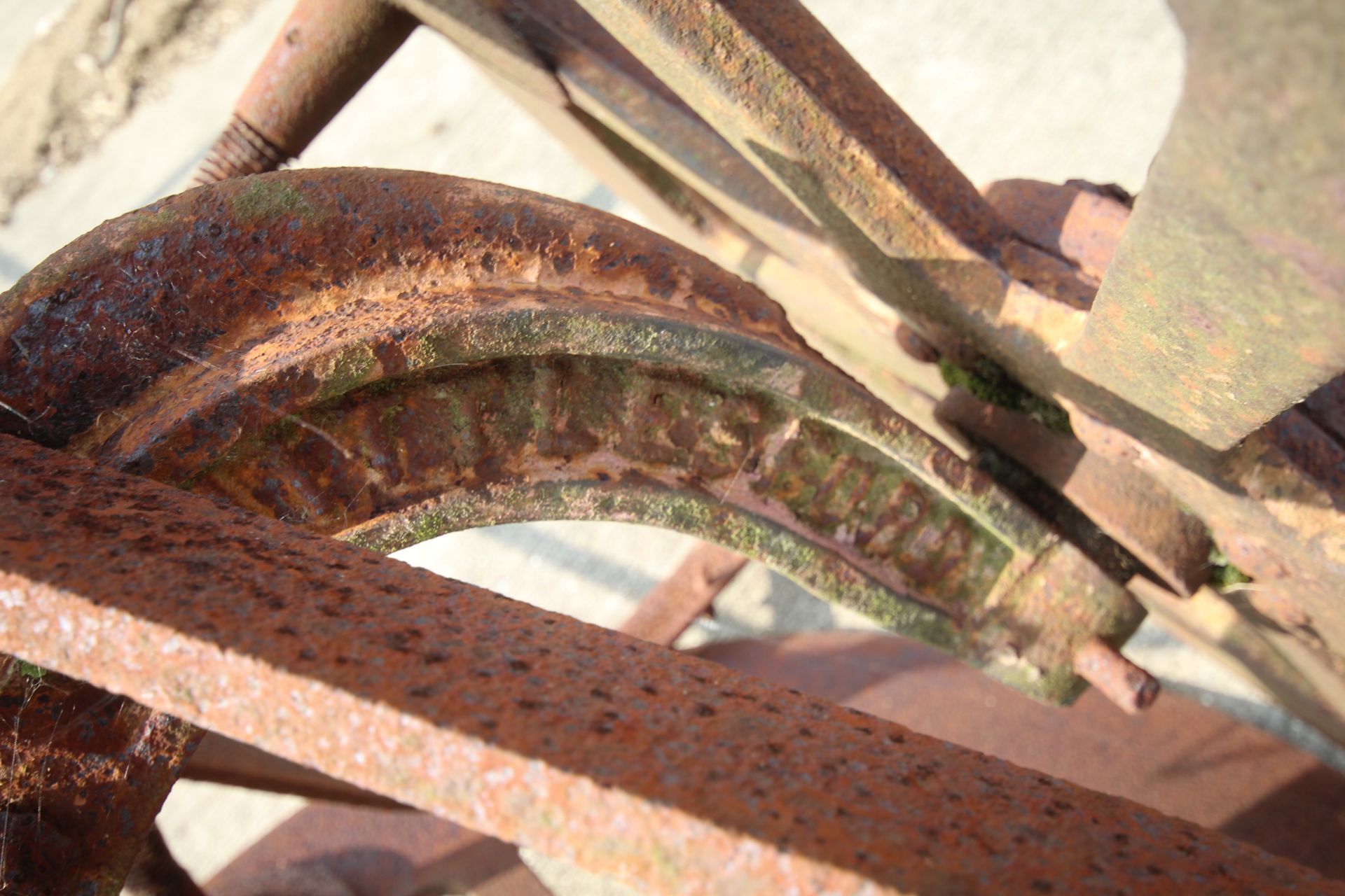 Maynard horse drawn root lifter. With opel wheel system. - Image 13 of 16