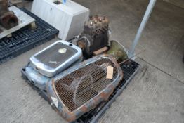 Various Austin car spares to include engine, gearb