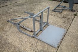 Culverwell sack lifter. With 9-hole drawbar. Machine number 2747. Badged.