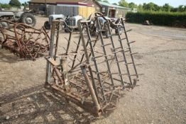 Ferguson Adjustable Spiked Tooth Harrow. Three section. Model S-BE-31. Serial number 21953. Badged.