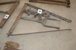 Massey Ferguson pick-up hitch. Comprising T-bar, drop arms and hook.