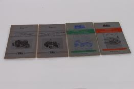 4x Ferguson implement instruction books: Single Row Beet Topper, Single & Two Row Beet Lifter,