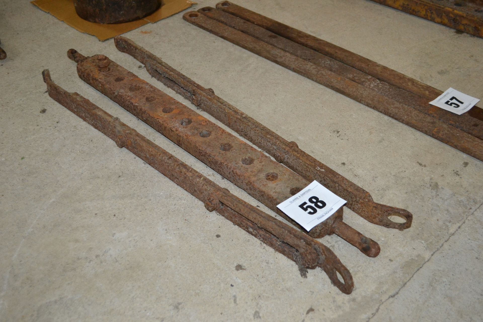 11-hole draw bar and Ferguson stays. - Image 2 of 4
