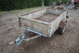 Approx. 8ft x 4ft single axle car trailer.