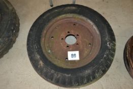 Massey Ferguson trailer 6.00-16 5-stud wheel and tyre.