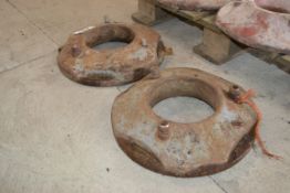 Pair of Ferguson 4.00-19 front wheel weights. Model A-TE-91.
