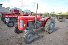 Massey Ferguson MF65 MK1 2WD tractor. Serial Number SNY529872. Built Thursday 22nd September 1960.