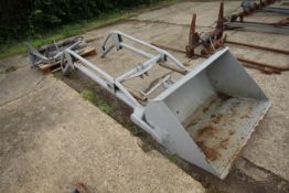 Massey Ferguson 735 loader. Model FE35. Serial Number V27256. With bucket, return springs,