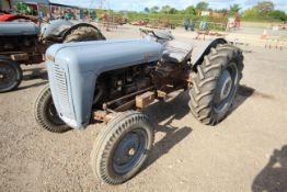 Ferguson FE35 petrol 2WD tractor. Serial number SGM6942. Built Friday 7th December 1956.