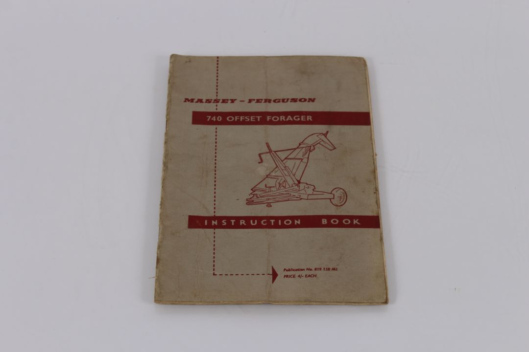 5x Massey Ferguson instruction books: 35, 32-7 Unit Seeder,740 Offset Forager, 722 Mounted Tandem - Image 6 of 6