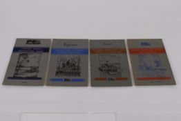 4x Ferguson implement instruction books: Linkage Winch, Offset Disc Harrow, Reversible Heavy Duty