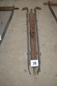 9-hole draw bar and pair of Massey Ferguson stays.