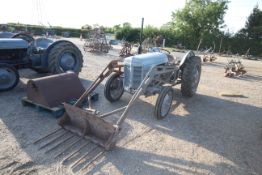 Ferguson TED 20 petrol /TVO 2WD tractor. Serial number 411764. Built Wednesday 22 September 1954.