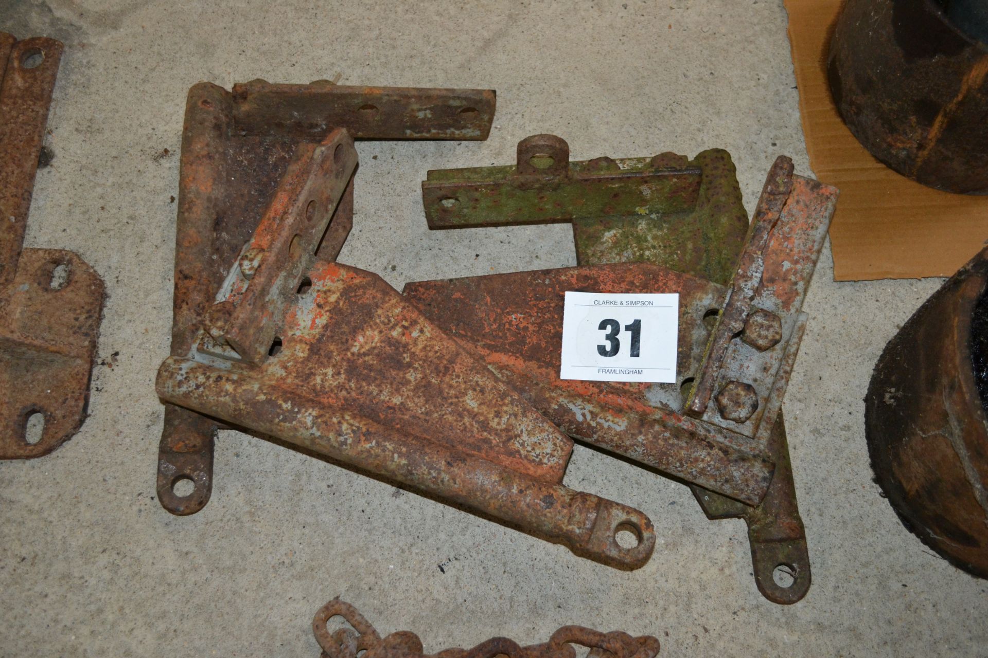 MIL loader front brackets.