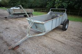 Ferguson Steel Bodied Manure Spreader. Model AJE-A20. Serial number 3108. With both badges.
