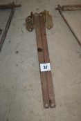 Pair of Ferguson stabiliser brackets and stays.