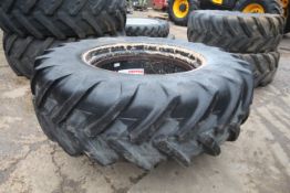 Stocks Michelin 20.8R38 dual wheel and tyre. V