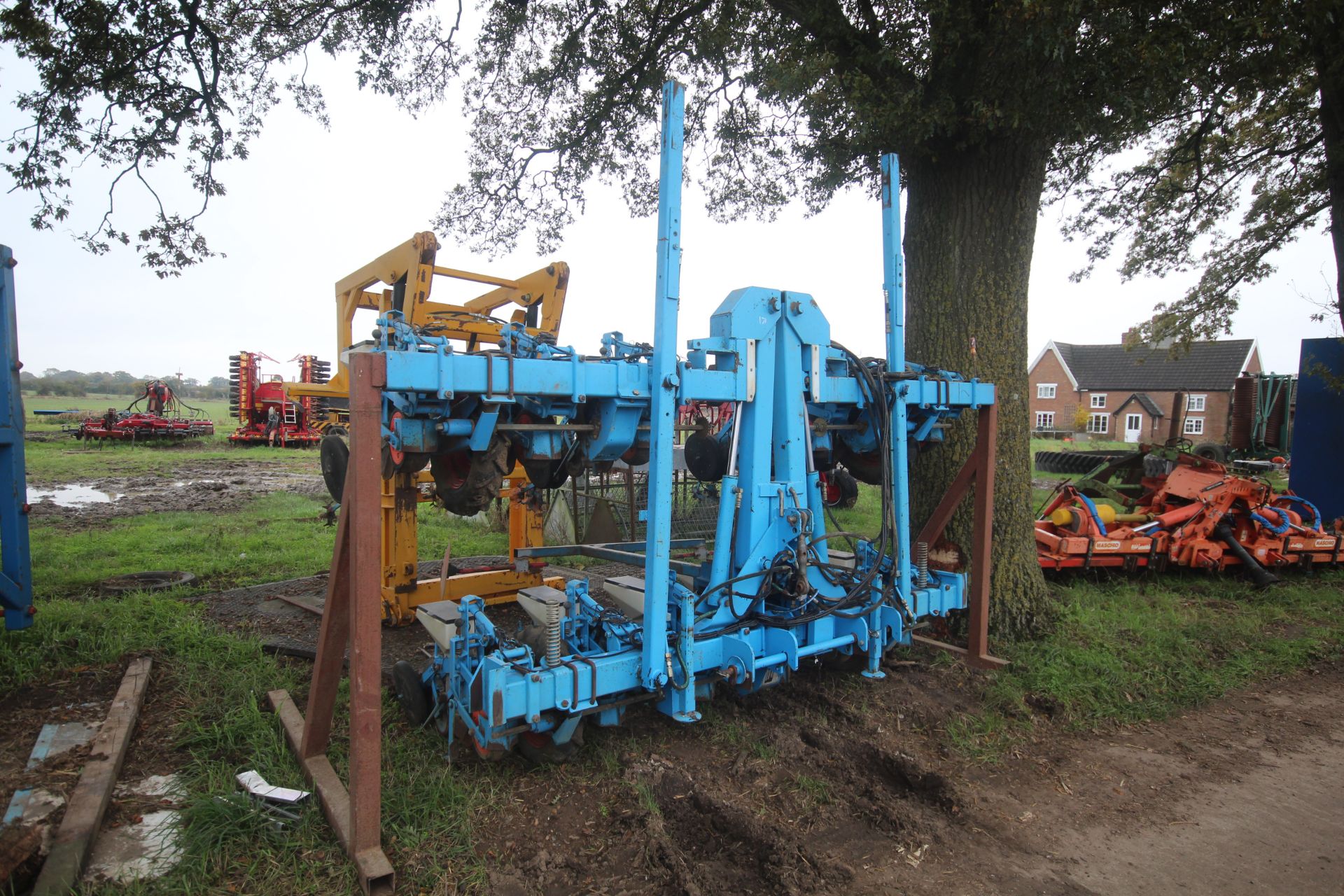 Monosem Meca 2000 12 row MK 4 beet drill. With V4 seed units, pre-em markers and electric seed
