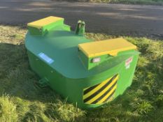 Agriweld 1,000kg front linkage weight block and to