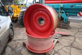 Pair of unused Fendt 10-stud TW 20BX42 Profigrip wheel centres. V