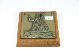 A cast brass 