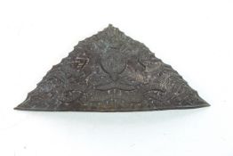 A Victorian 16th Lancers Czapka helmet plate with