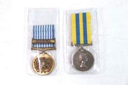 Korea and U.N. Korea medals to T/22309849 D.V.R. J