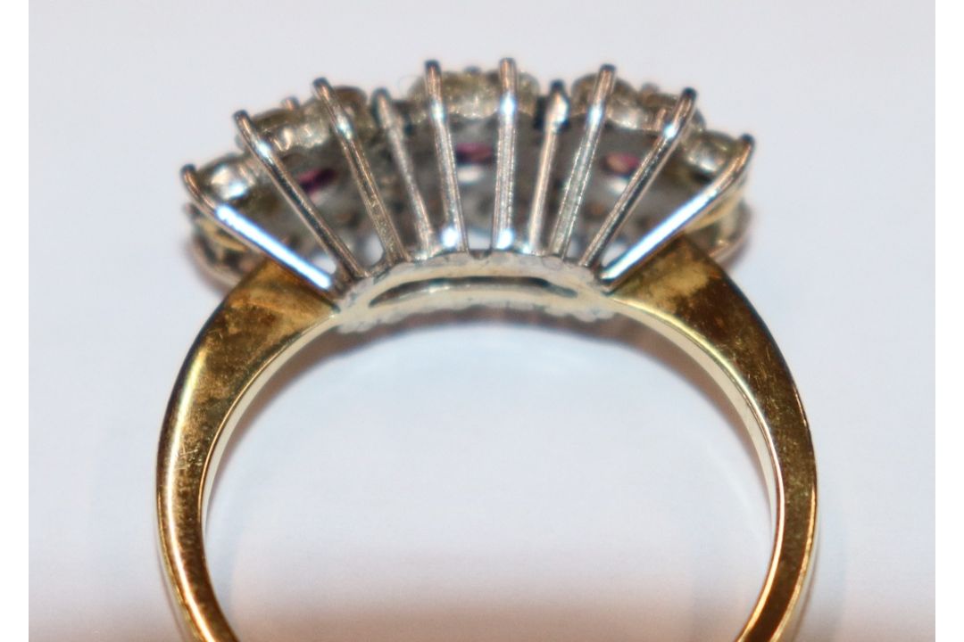 An 18ct gold diamond and ruby set ring - Image 7 of 8