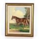 Henry Basebe 1922, "By Jingo A Chestnut Race Horse", oil on canvas, signed inscribed and dated - Image 2 of 3