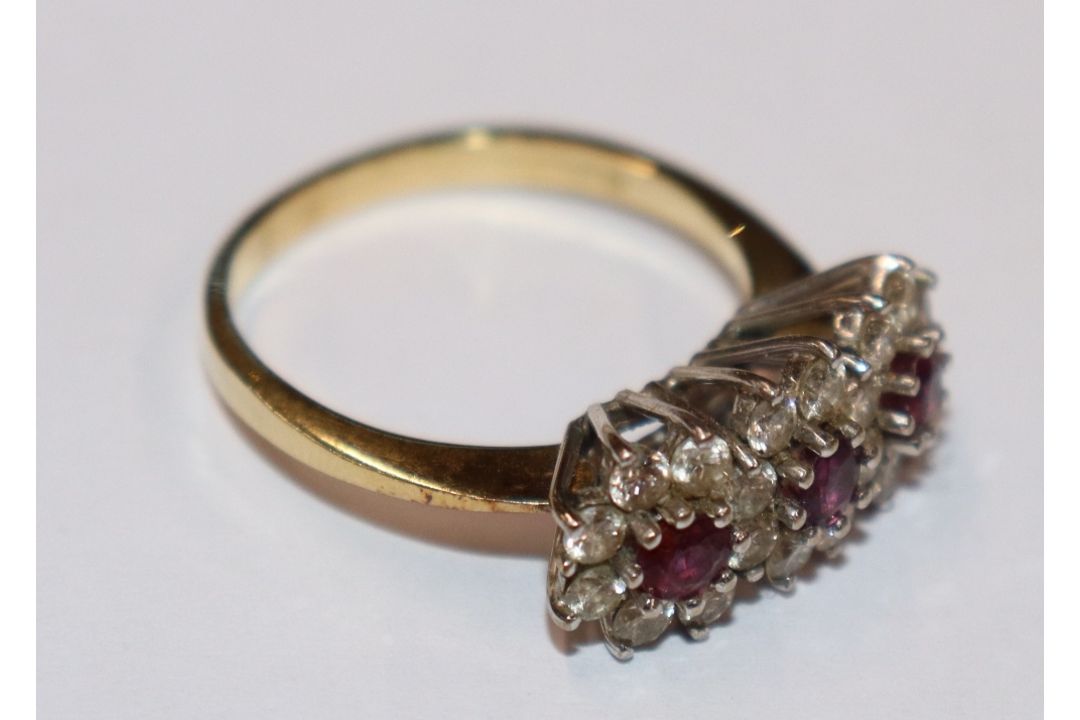 An 18ct gold diamond and ruby set ring - Image 8 of 8