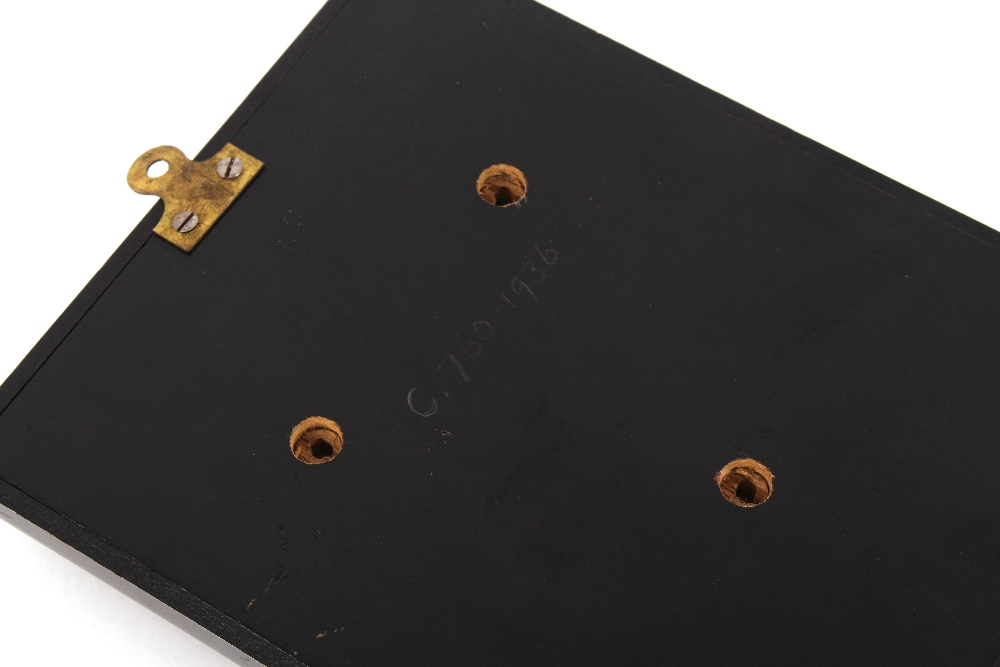 A small religious enamel icon, mounted on a plinth, inscription verso, states "Lent By Sir John - Image 5 of 6