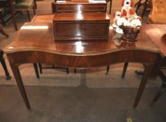 A 19th Century mahogany and rosewood cross banded