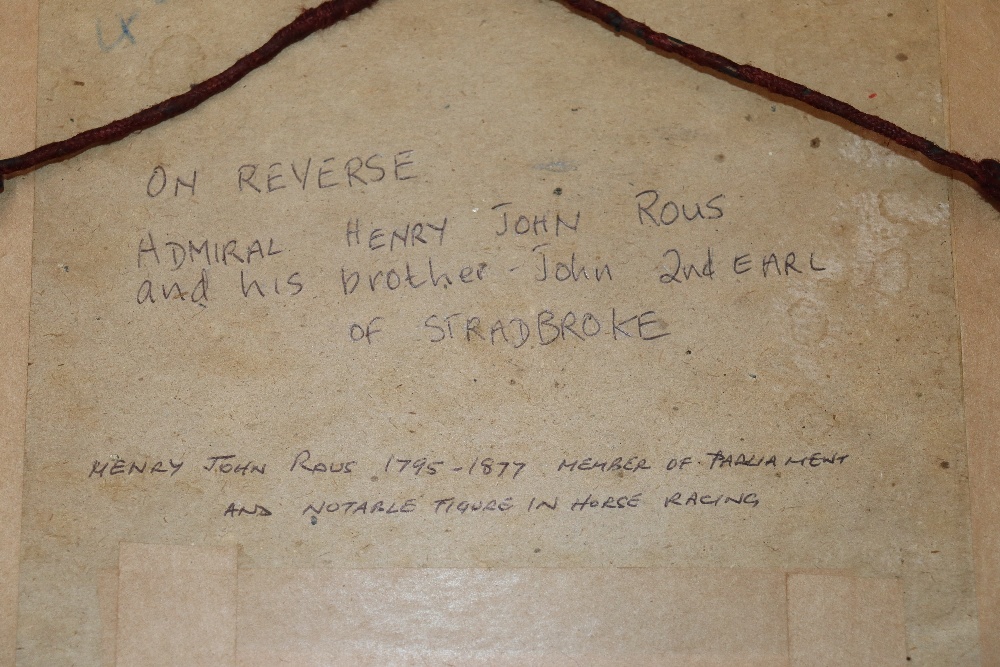 Richard Dighton 1785-1880, study of Admiral Henry John Rous and his brother John 2nd Earl of - Image 4 of 4