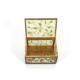 An early 20th Century Chinese jade box, decorated with hardstone flowers, 13cm - Image 2 of 4