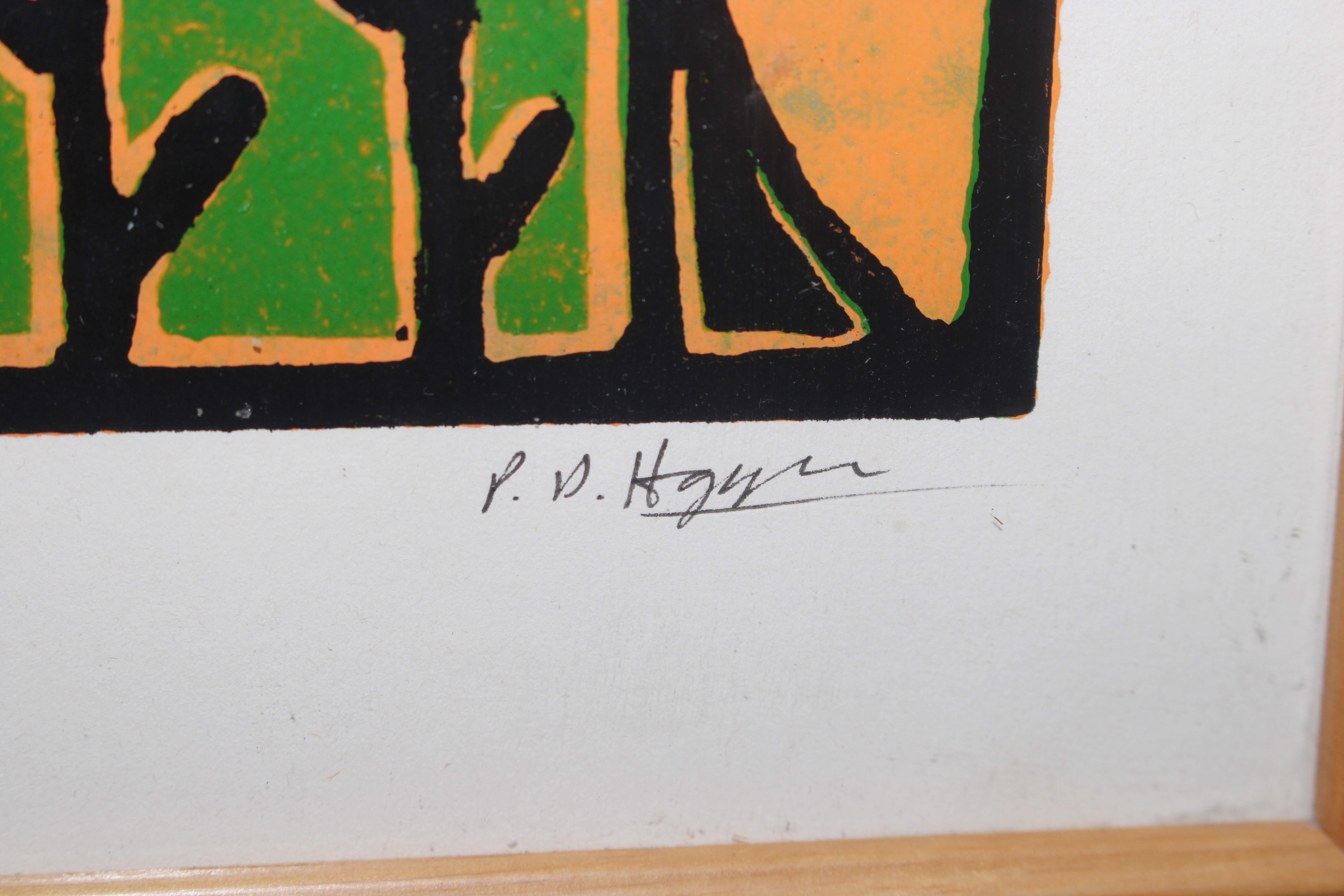 P.D. Hopper? screen print "Insect Images", signed - Image 3 of 3