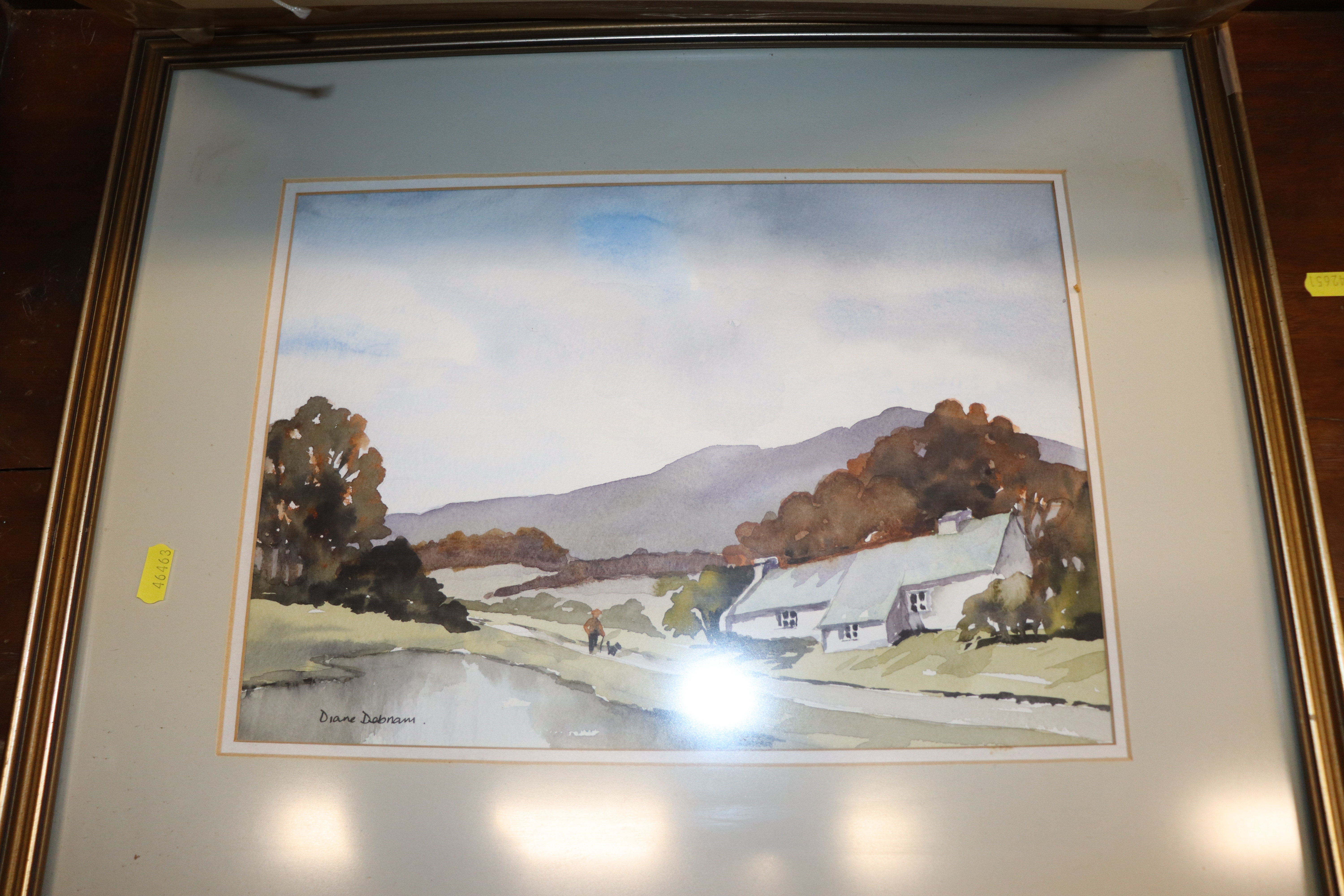 Two Diane Deben watercolour studies depicting moor - Image 3 of 3