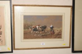 Richard Beavis, watercolour entitled 