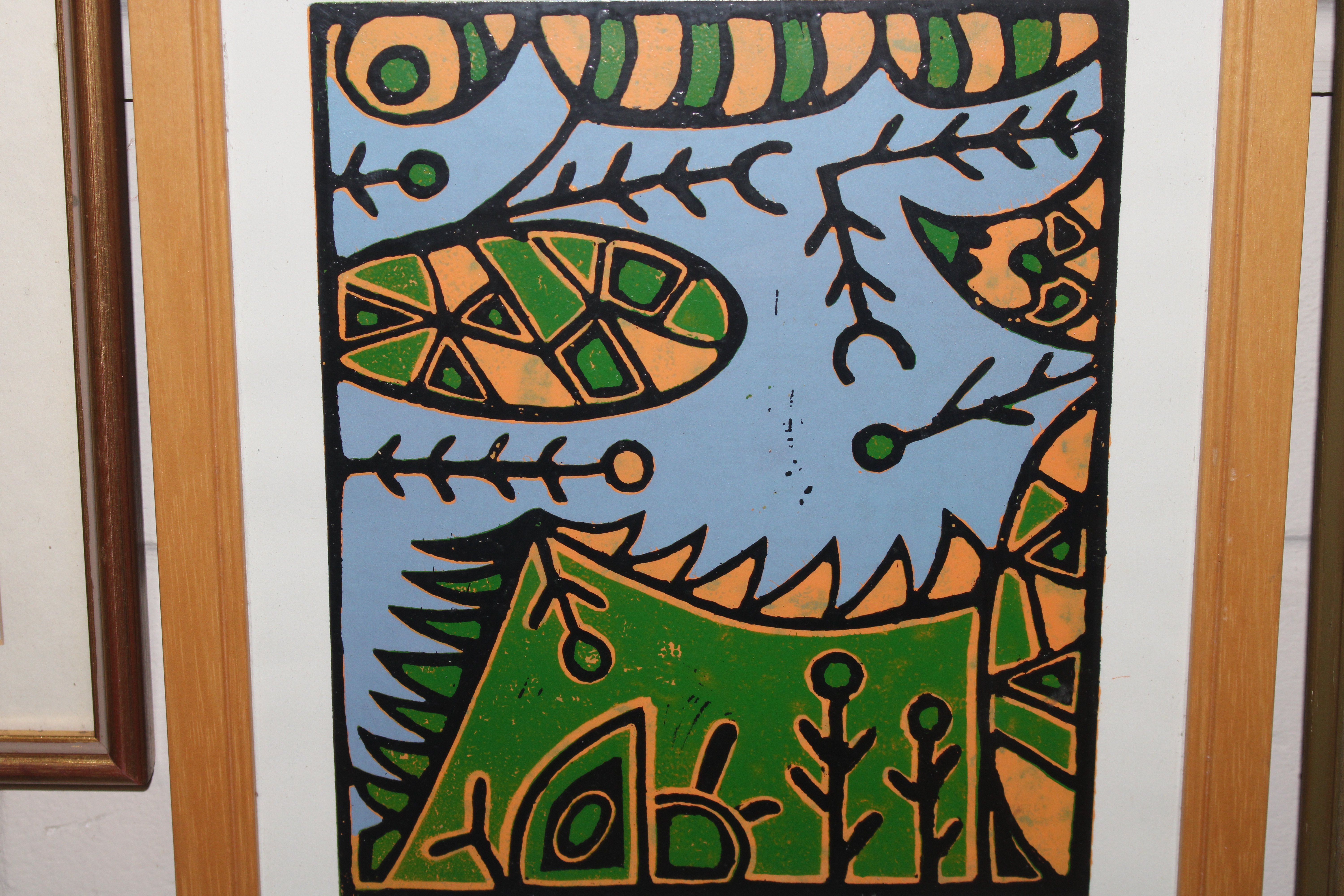 P.D. Hopper? screen print "Insect Images", signed - Image 2 of 3