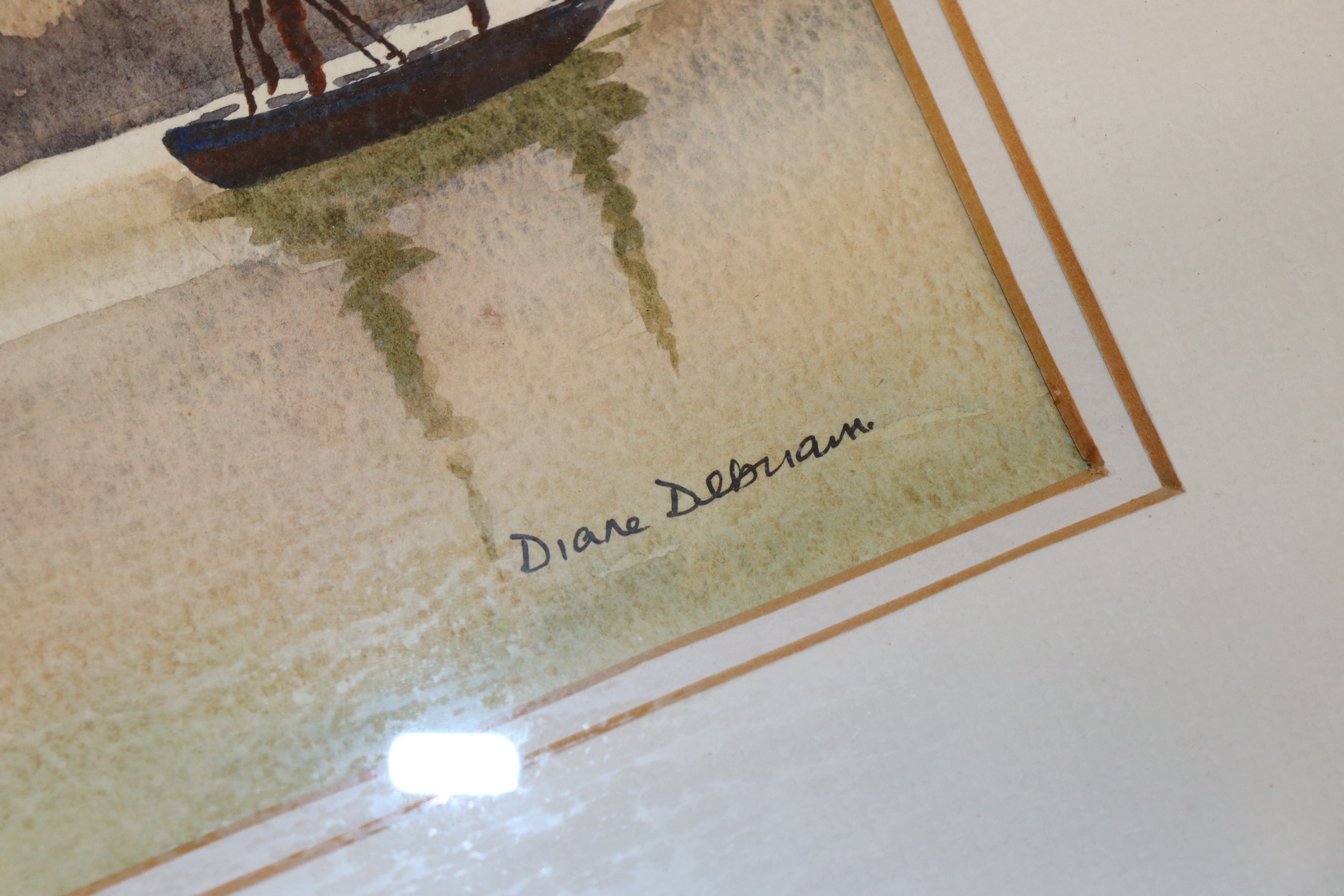 Two Diane Deben watercolour studies depicting moor - Image 2 of 3