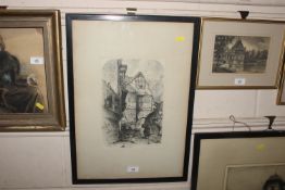 P. Owen, black and white engraving 