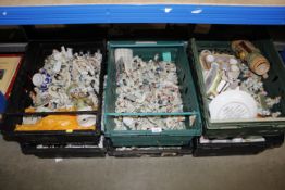 Six boxes containing a large quantity of various p