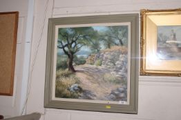 Robert A. Strand OBE, oil on canvas entitled 