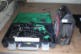 Hitachi 240v rotary hammer drill in case and extension lead. V CAMPSEA ASHE