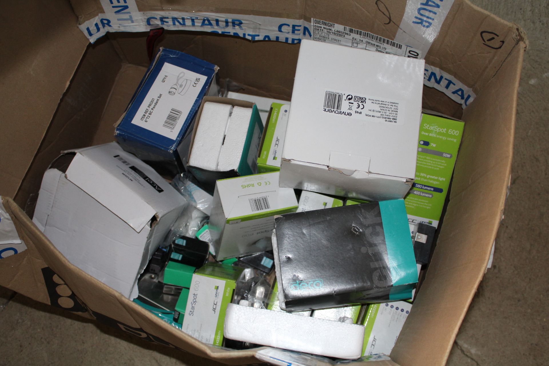 Large quantity of unused electric fittings including lights, wall boxes and LED panel etc. V CAMPSEA - Image 2 of 4