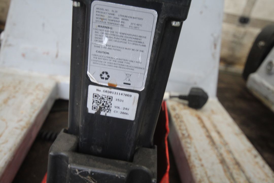 EP Equipment 1.5T electric pallet truck. 2022. With battery and charger. V RENDLESHAM - Image 14 of 15