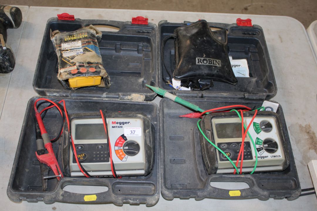 Various electrical test equipment including 2x Meggers, volt meter etc. V CAMPSEA ASHE - Image 1 of 5